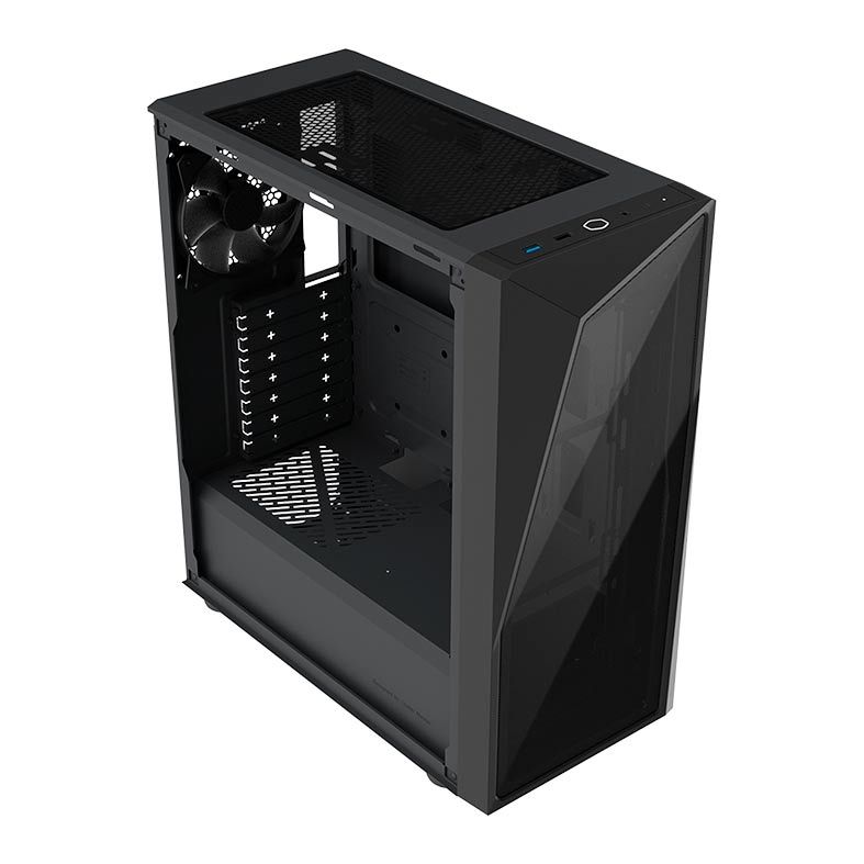 Gabinete Gamer Cooler Master CMP 520L, Lateral de Vidro, Com 1 Fans, Preto, CP520-KGNN-S03
