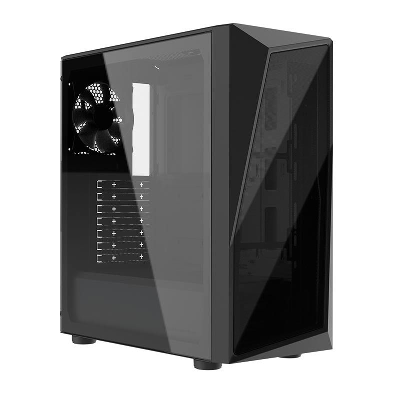 Gabinete Gamer Cooler Master CMP 520L, Lateral de Vidro, Com 1 Fans, Preto, CP520-KGNN-S03