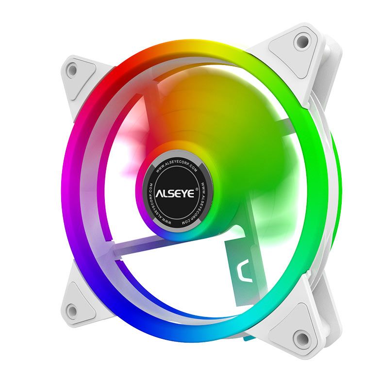 Ventoinha Alseye CR120, Rainbow, 120mm, Branco, CR120-WHITE
