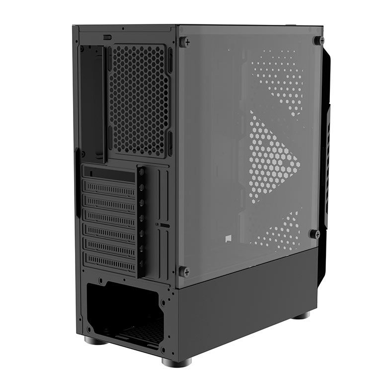 Gabinete Gamer Alseye Cream, Mid-Tower, Lateral de Vidro, Preto, CREAM-BK