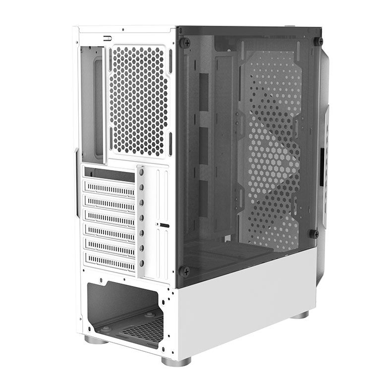 Gabinete Gamer Alseye Cream, Mid-Tower, Lateral de Vidro, Branco, CREAM-WH