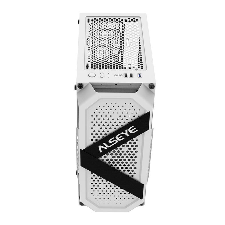 Gabinete Gamer Alseye Cream, Mid-Tower, Lateral de Vidro, Branco, CREAM-WH