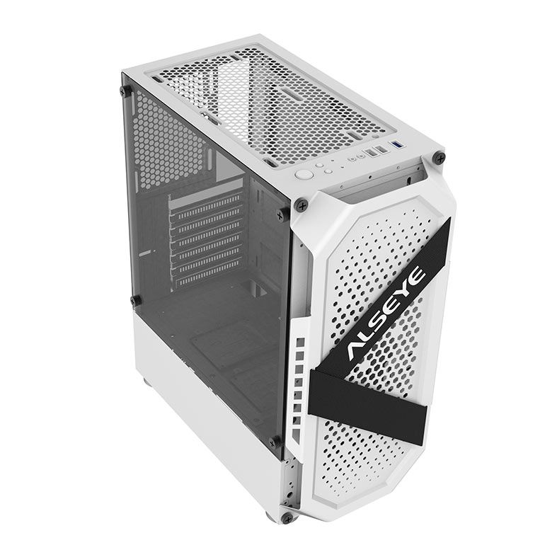Gabinete Gamer Alseye Cream, Mid-Tower, Lateral de Vidro, Branco, CREAM-WH