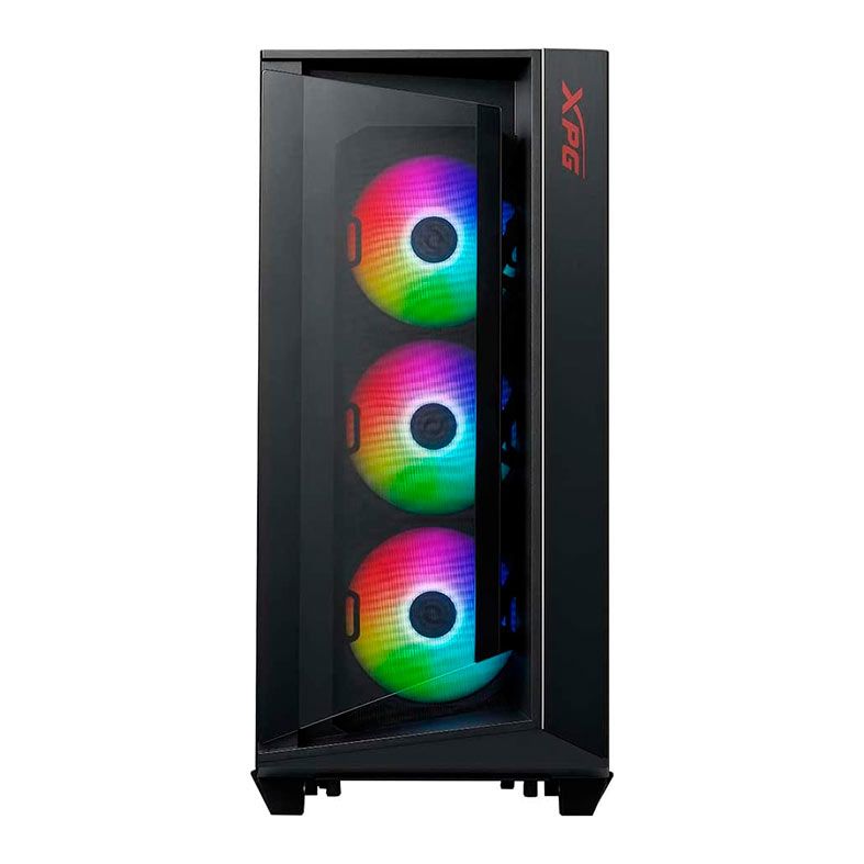 Gabinete Gamer XPG Cruiser, Mid-Tower, Lateral de Vidro, Com 3 Fans, ARGB, Preto, CRUISERST-BKCWW