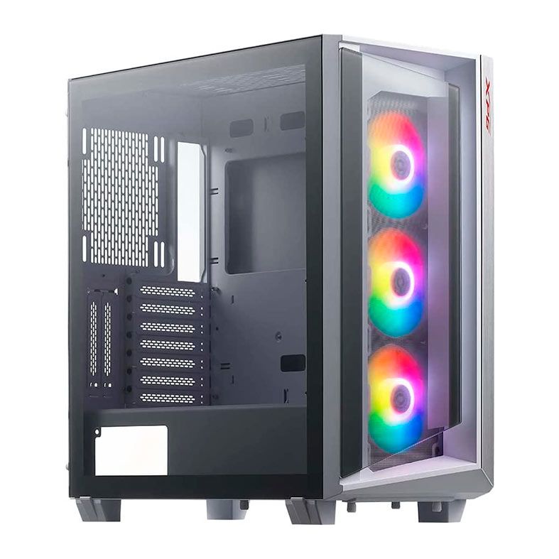 Gabinete Gamer XPG Cruiser, Mid-Tower, Lateral de Vidro, Com 3 Fans, ARGB, Branco, CRUISERST-WHCWW