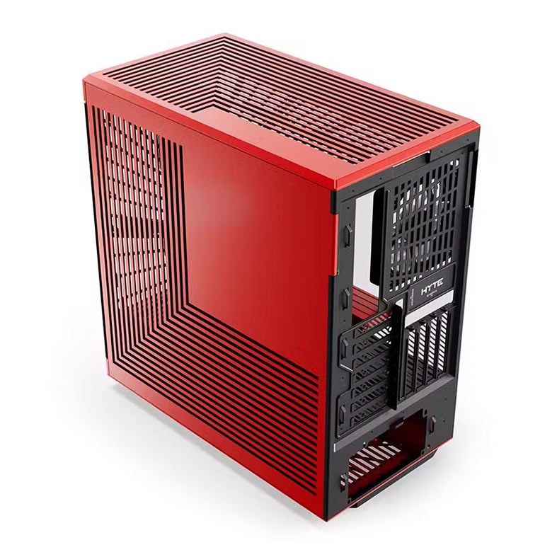 Gabinete Gamer Hyte Y40, Mid-Tower, Lateral de Vidro, Preto e Vermelho, CS-HYTE-Y40-BR