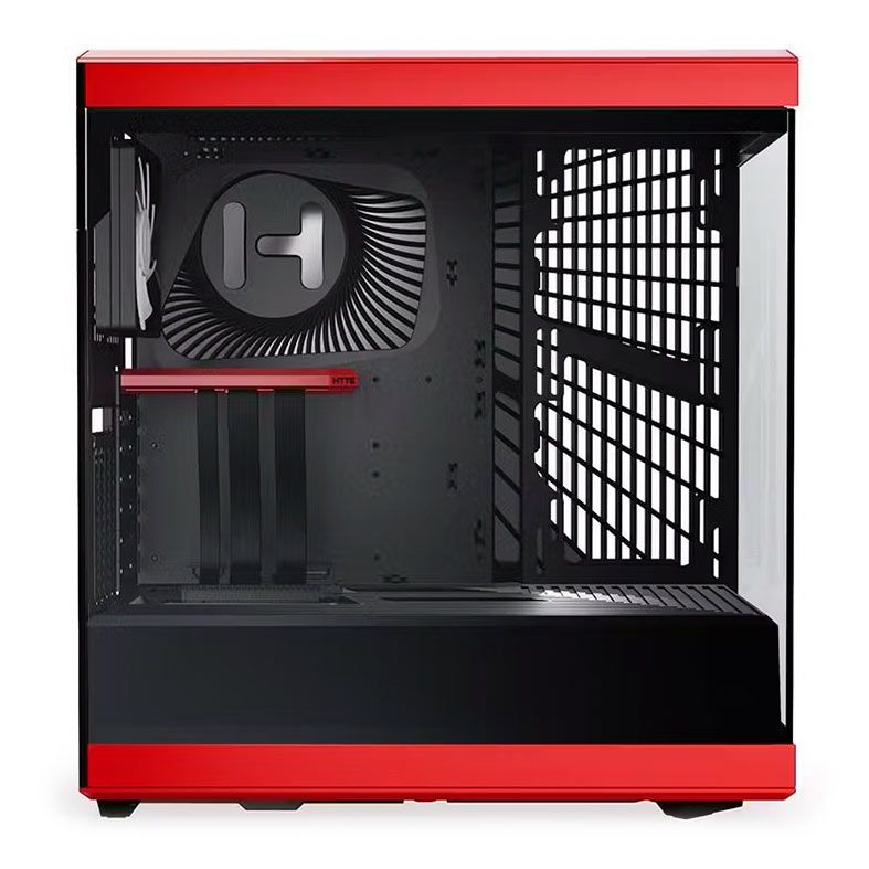 Gabinete Gamer Hyte Y40, Mid-Tower, Lateral de Vidro, Preto e Vermelho, CS-HYTE-Y40-BR