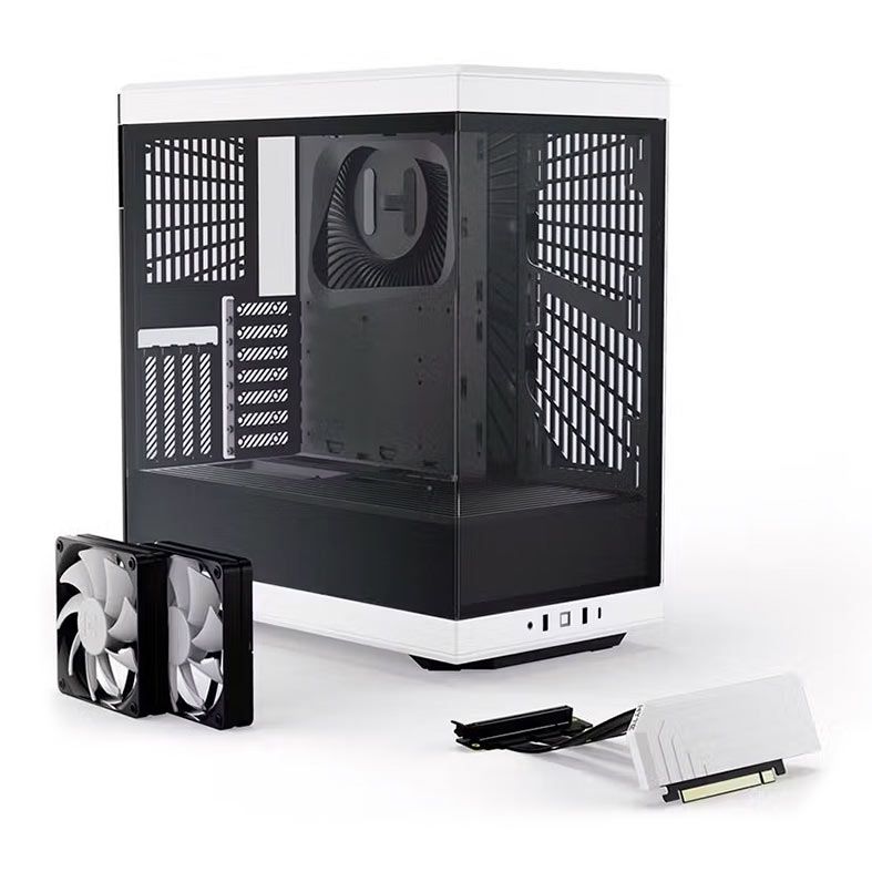 Gabinete Gamer Hyte Y40, Mid-Tower, Lateral de Vidro, Preto e Branco, CS-HYTE-Y40-BW
