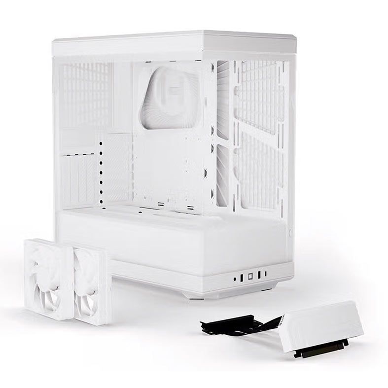 Gabinete Gamer Hyte Y40 Snow, Mid-Tower, Lateral de Vidro, Branco, CS-HYTE-Y40-WW
