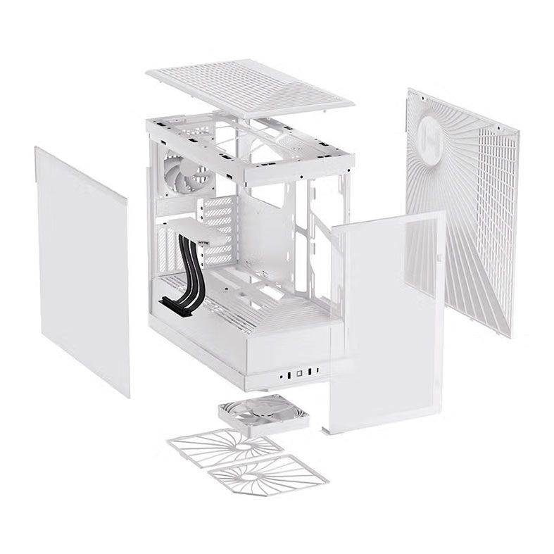 Gabinete Gamer Hyte Y40 Snow, Mid-Tower, Lateral de Vidro, Branco, CS-HYTE-Y40-WW