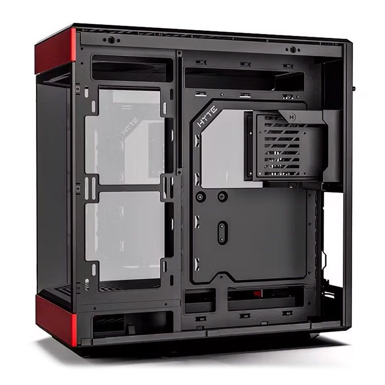 Gabinete Gamer Hyte 60, Mid-Tower, Lateral de Vidro, Preto e Vermelho, CS-HYTE-Y60-BR