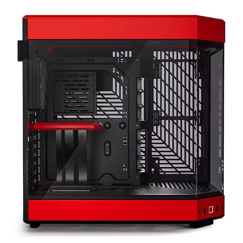 Gabinete Gamer Hyte 60, Mid-Tower, Lateral de Vidro, Preto e Vermelho, CS-HYTE-Y60-BR