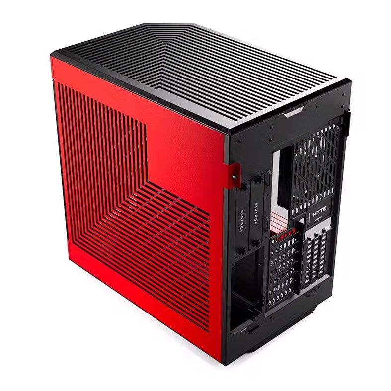 Gabinete Gamer Hyte 60, Mid-Tower, Lateral de Vidro, Preto e Vermelho, CS-HYTE-Y60-BR