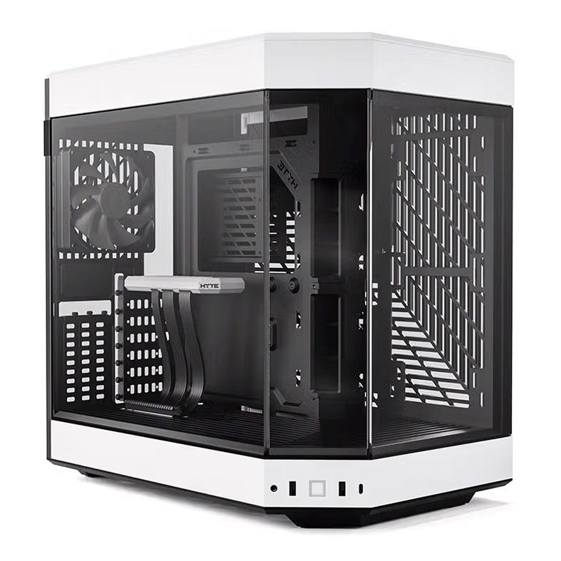 Gabinete Gamer Hyte Y60, Mid-Tower, Lateral de Vidro, Preto e Branco, CS-HYTE-Y60-BW