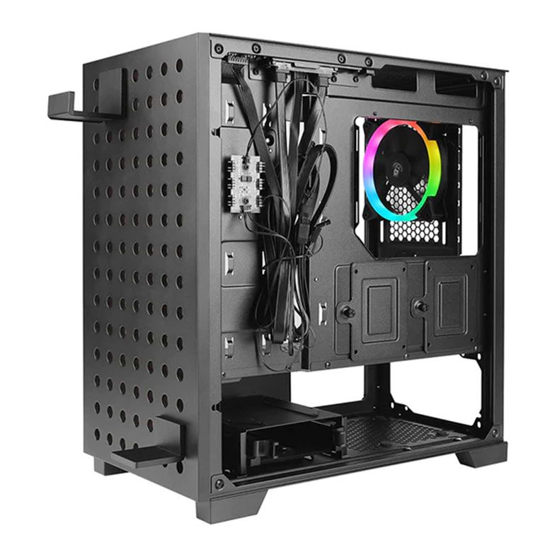Gabinete Gamer AZZA Elise, Lateral de Vidro, Com 1 Fan, Preto, CSAZ-140