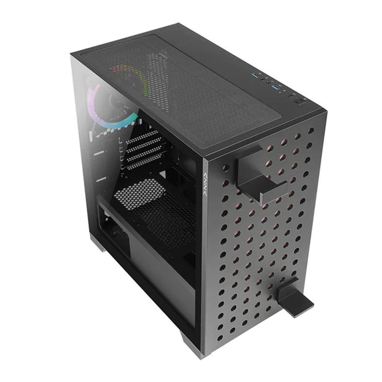 Gabinete Gamer AZZA Elise, Lateral de Vidro, Com 1 Fan, Preto, CSAZ-140