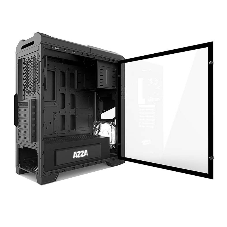 Gabinete Gamer AZZA Titan 240 Lateral de Vidro Preto, CSAZ-240X