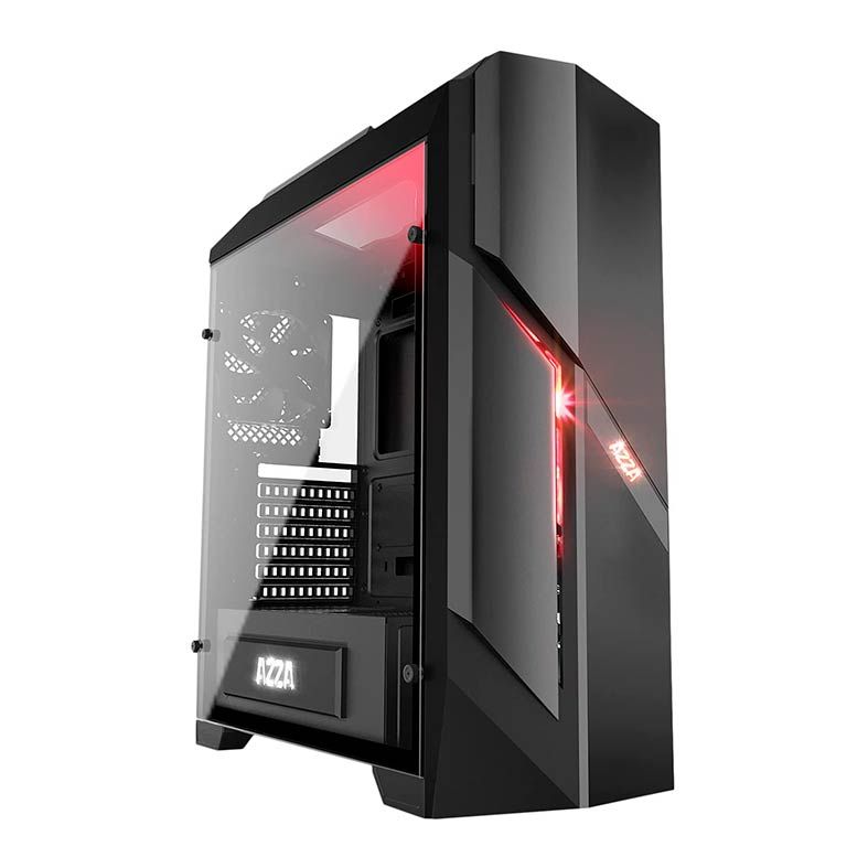 Gabinete Gamer AZZA Photios 250 Lateral de Vidro Preto, CSAZ-250X