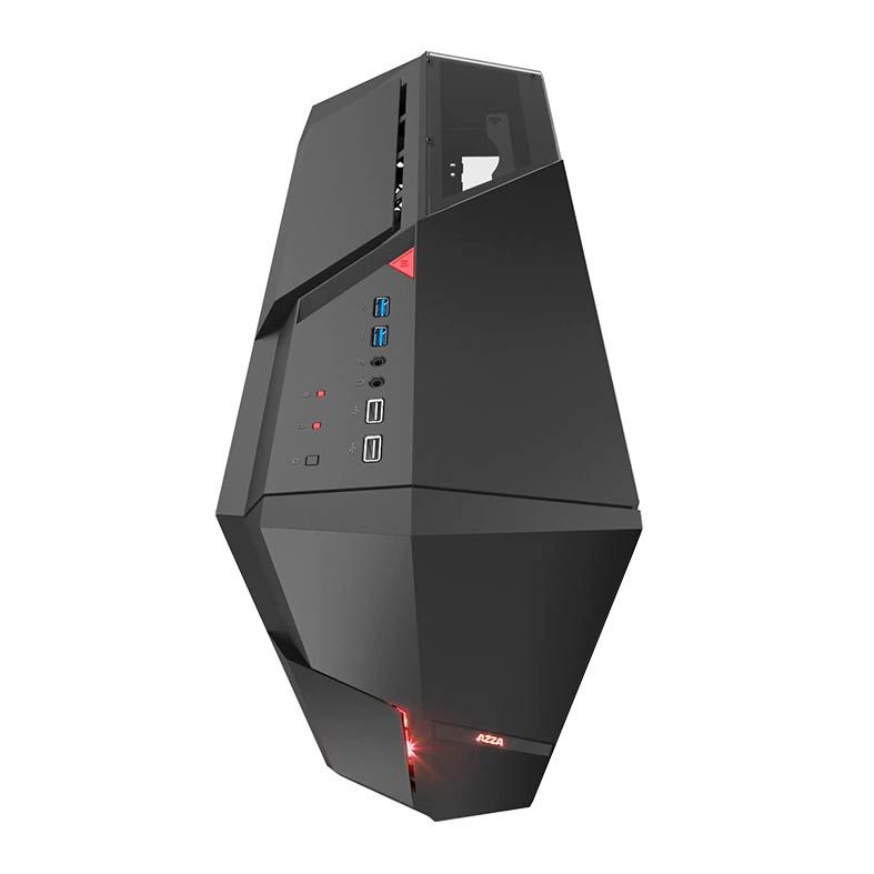 Gabinete Gamer AZZA Photios 250 Lateral de Vidro Preto, CSAZ-250X