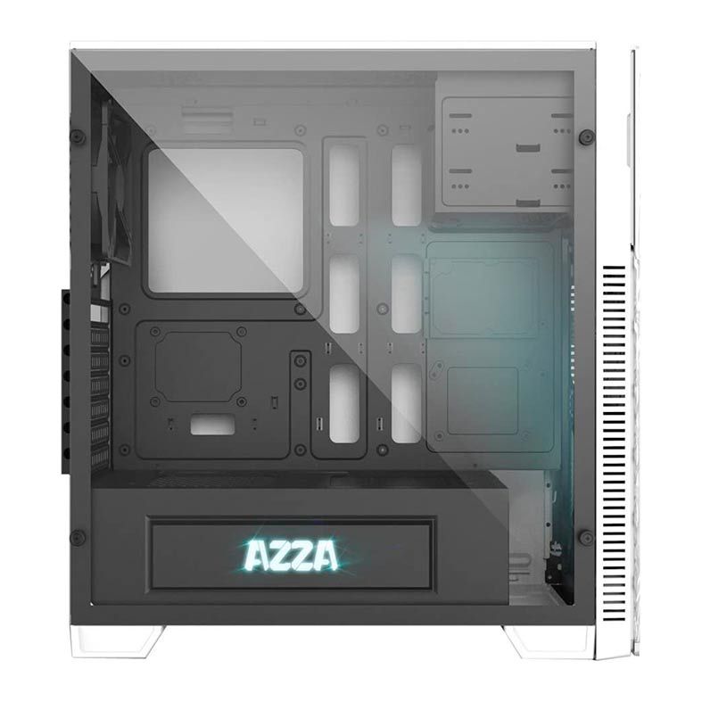 Gabinete Gamer AZZA Onyx 260 Lateral de Vidro Branco, CSAZ-260X-W