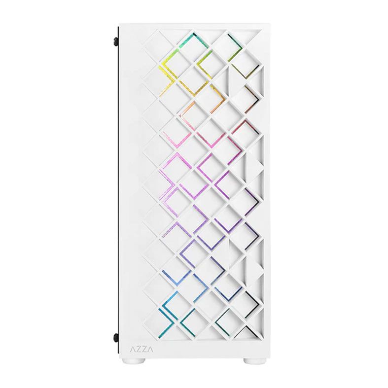 Gabinete Gamer AZZA Spectra, Lateral de Vidro, Com 1 Fan, Branco, CSAZ-280W