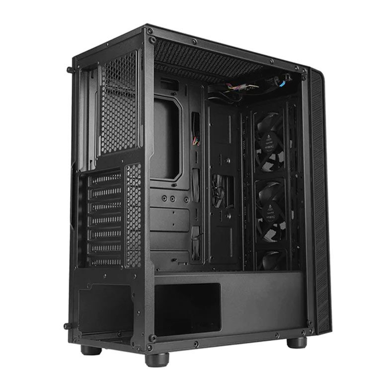 Gabinete Gamer AZZA Prime, Lateral de Vidro, Com 3 Fans, Preto, CSAZ-360