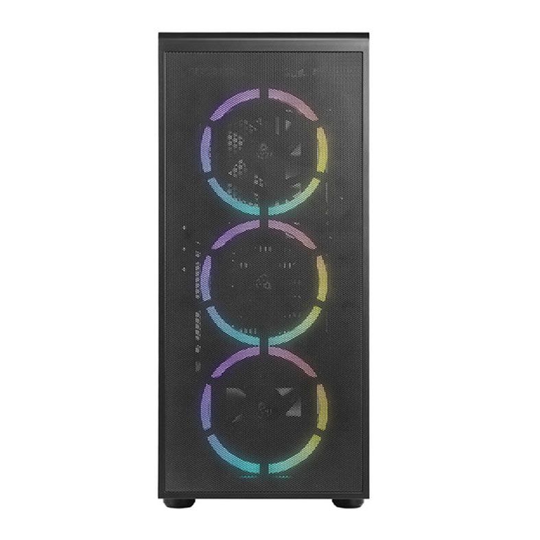 Gabinete Gamer AZZA Prime, Lateral de Vidro, Com 3 Fans, Preto, CSAZ-360