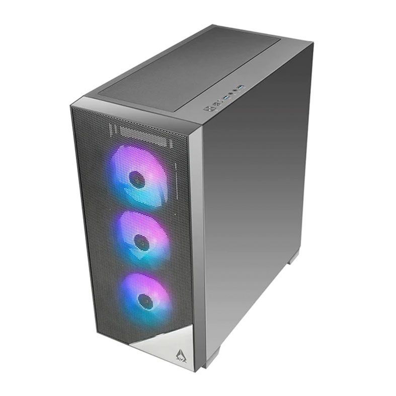 Gabinete Gamer AZZA Aero, Com 4 Fans, Preto, CSAZ-480