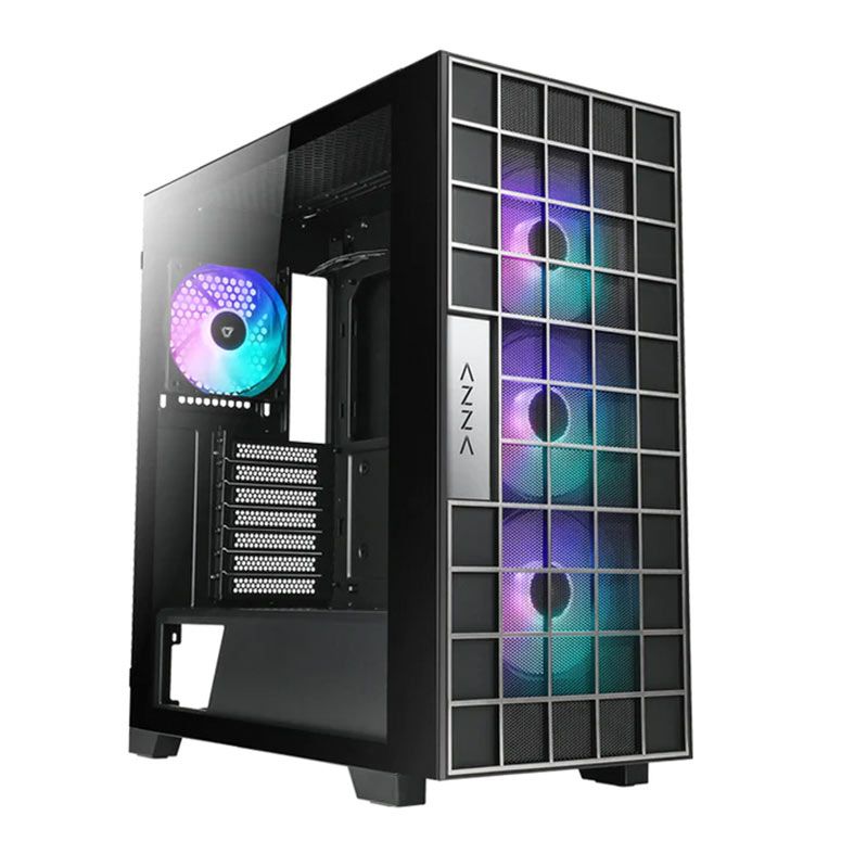 Gabinete Gamer AZZA Neo, Lateral de Vidro, Com 4 Fans, Preto, CSAZ-500