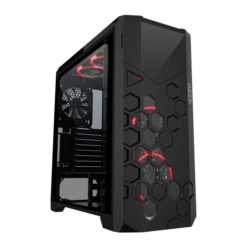 Gabinete Gamer AZZA Storm 6000 Lateral de Vidro RGB Preto, CSAZ-6000RGB/B