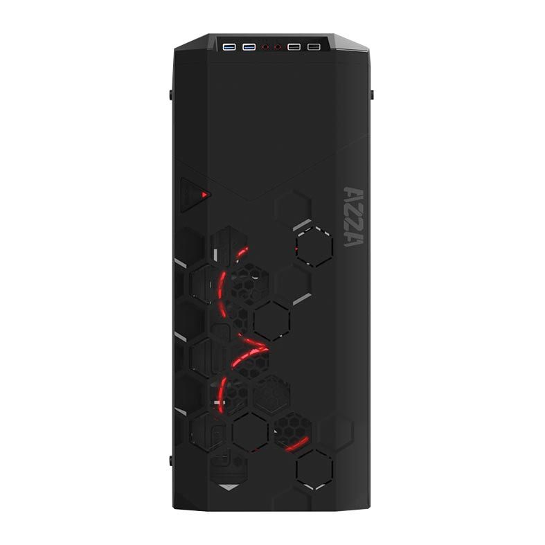Gabinete Gamer AZZA Storm 6000 Lateral de Vidro RGB Preto, CSAZ-6000RGB/B