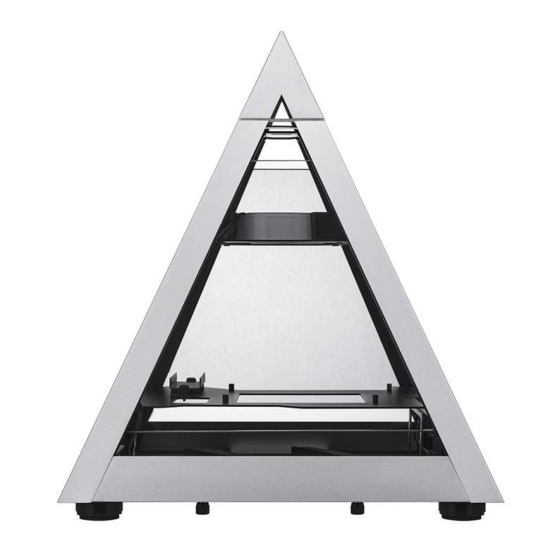 Gabinete Gamer AZZA Pyramid Mini 806 Lateral de Vidro Prata, CSAZ-806