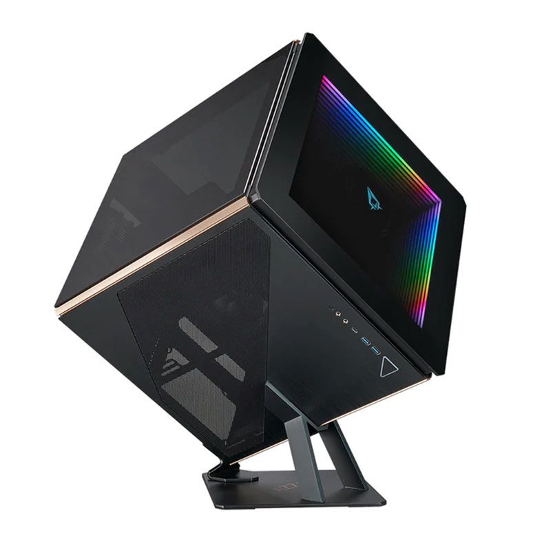 Gabinete Gamer AZZA Regis, Laterais de Vidro, Com 1 Fan, Preto, CSAZ-902