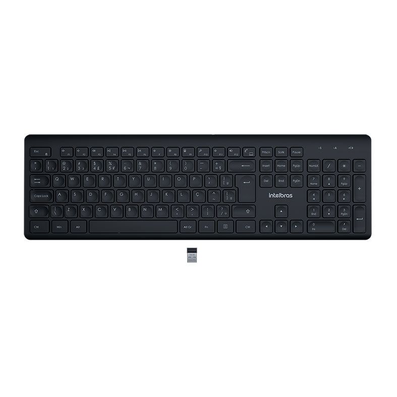 Kit Teclado e Mouse Wireless Intelbras CSI 50, ABNT2, 1200DPI, CSI50-PRETO