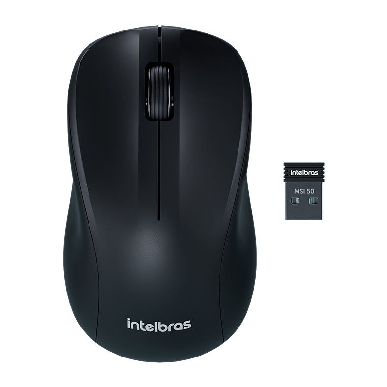 Kit Teclado e Mouse Wireless Intelbras CSI 50, ABNT2, 1200DPI, CSI50-PRETO