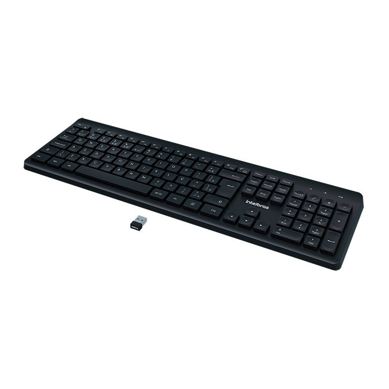 Kit Teclado e Mouse Wireless Intelbras CSI 50, ABNT2, 1200DPI, CSI50-PRETO