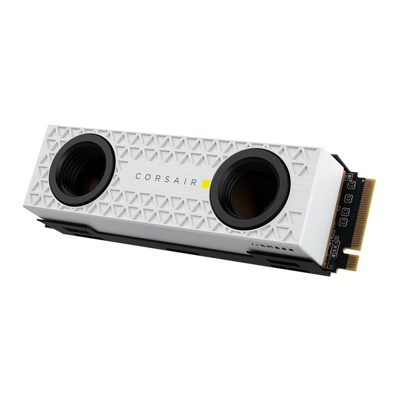 SSD Corsair Hydro MP600 PRO XT, 2TB, M.2 2280, PCIe NVMe, Leitura 7100 MB/s, Gravacao 6800 MB/s, Branco, CSSD-F2000GBMP600PHXTW