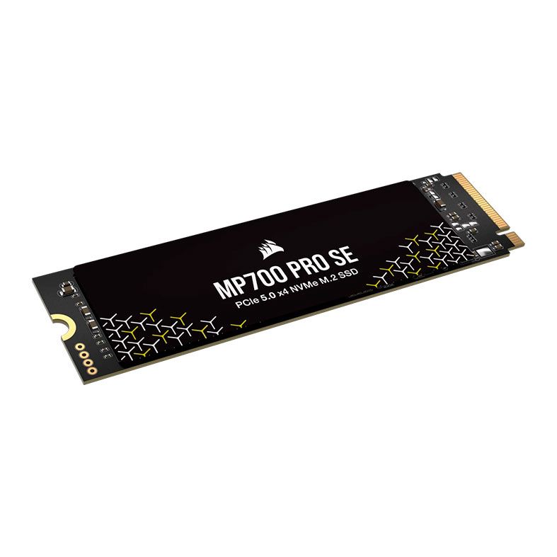 SSD Corsair MP700 Pro SE, 4TB, M.2 2280, PCIe 5.0 x4 NVMe, Leitura 14000MB/s, Gravacao 12000MB/s, Preto, CSSD-F4000GBMP700PNHS
