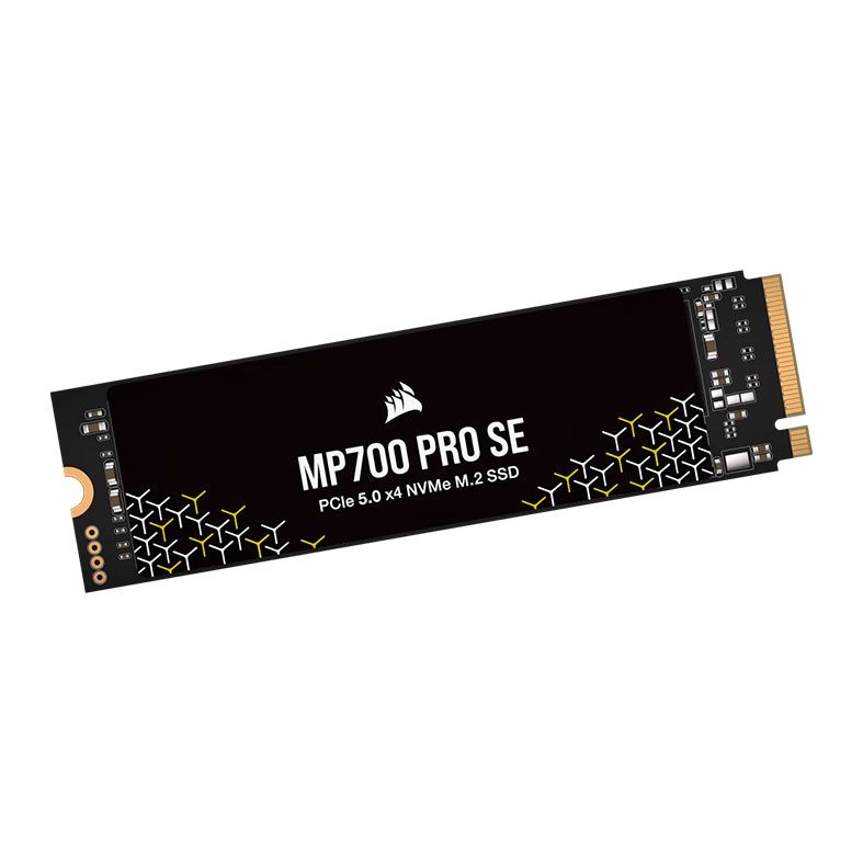 SSD Corsair MP700 Pro SE, 4TB, M.2 2280, PCIe 5.0 x4 NVMe, Leitura 14000MB/s, Gravacao 12000MB/s, Preto, CSSD-F4000GBMP700PNHS