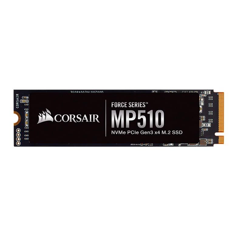 SSD Corsair Force MP510, 480GB, M.2 2280, PCIe NVMe, Leitura 3480MB/s, Gravacao 2000MB/s, CSSD-F480GBMP510B