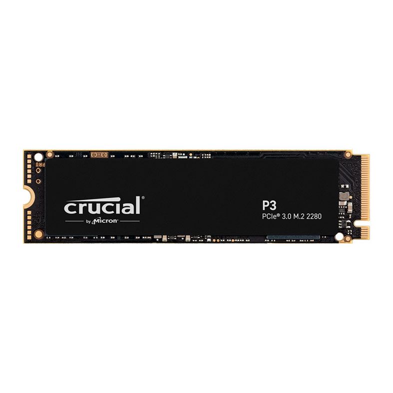 SSD Crucial P3, 1TB, M.2 2280, PCIe NVMe, Leitura 3500 MB/s, Gravacao 3000MB/s, CT1000P3SSD8
