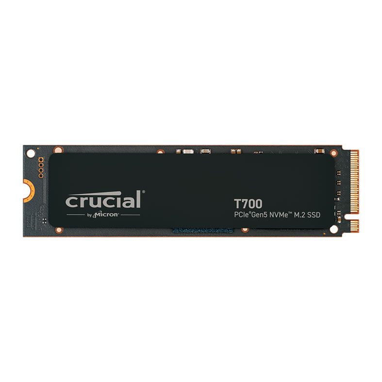 SSD Crucial T700, 1TB, M.2 2280, PCIe NVMe, Leitura 11700MB/s, Gravacao 9500MB/s, Preto, CT1000T700SSD3