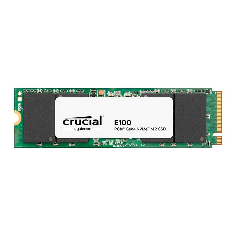 SSD Crucial E100, 480GB, M.2 2280, PCIe NVMe, Leitura 4700MB/s, Gravacao 2500MB/s, CT480E100SSD8