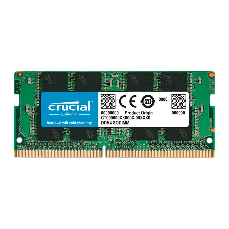 Memoria Para Notebook Crucial, 8GB (1x8GB), DDR4, 3200MHz, C22, Verde, CT8G4SFRA32A