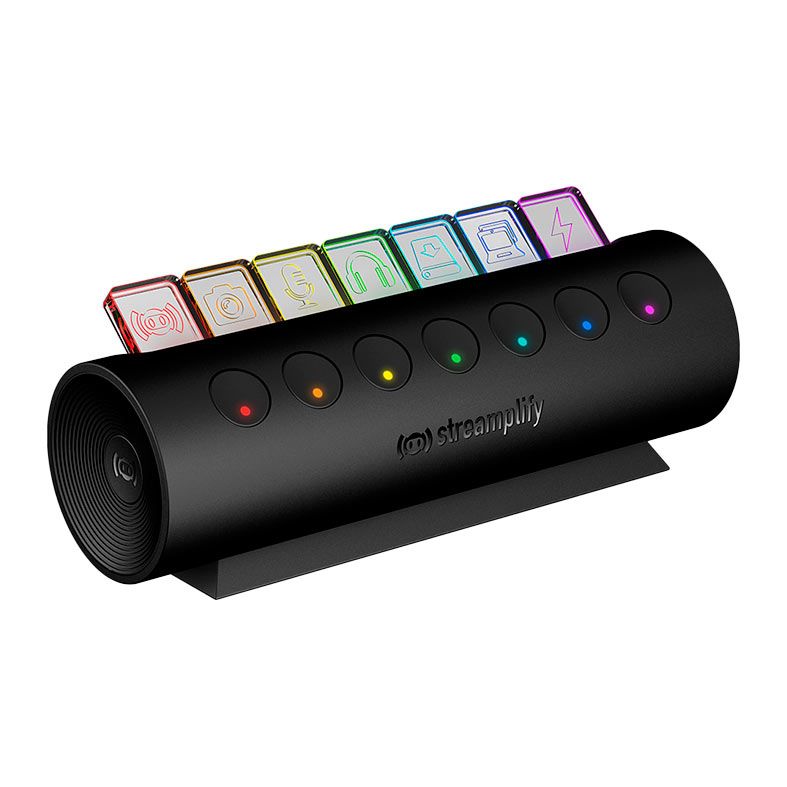 Hub Streamplify CTRL 7, RGB, 7 Portas 3.0, Preto, CTRL7-RGB-EU-F-BK