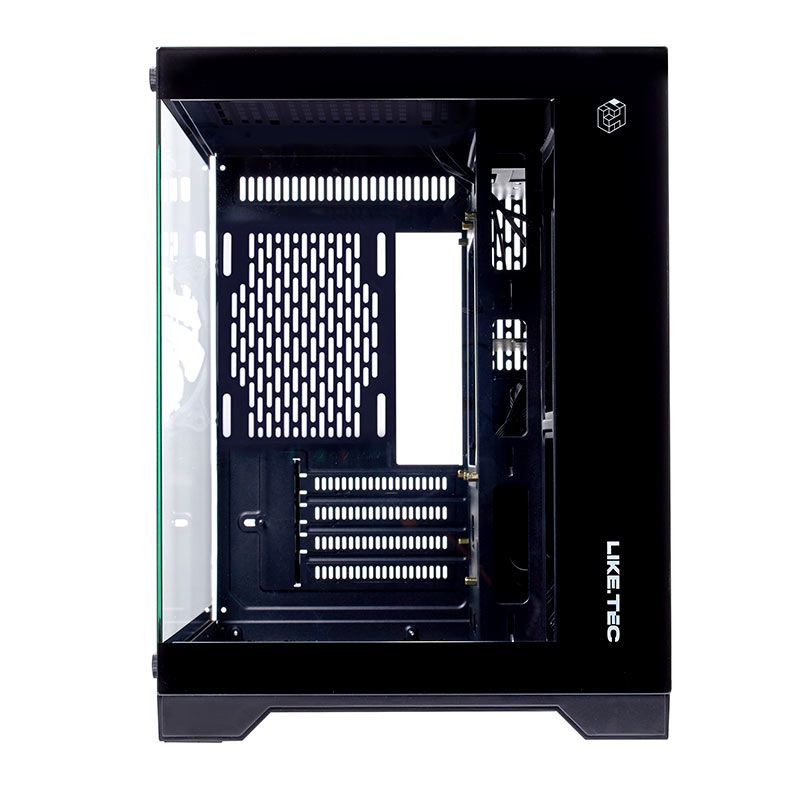 Gabinete Gamer Liketec Cube MadRock Dark, Mid-Tower, Lateral De Vidro, Preto, LC-CB3X2-MADROCK-2075