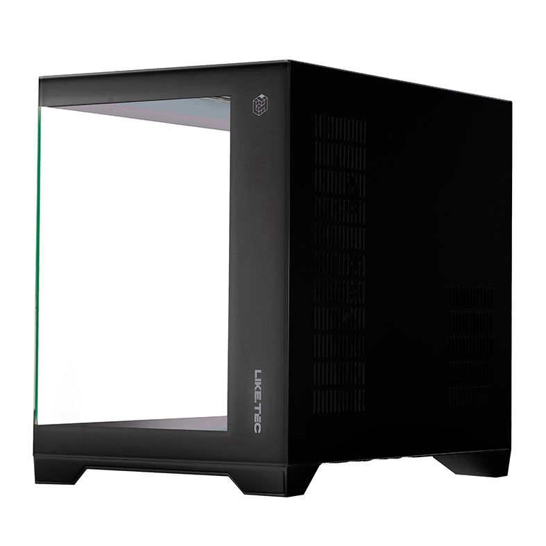 Gabinete Gamer Liketec Cube MadRock Dark, Mid-Tower, Lateral De Vidro, Preto, LC-CB3X2-MADROCK-2075