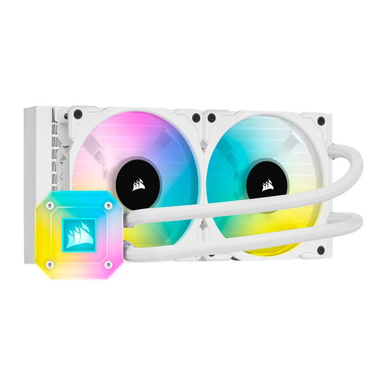Water Cooler Corsair iCUE H100i Elite Capellix, RGB, 240mm, Branco, CW-9060050-WW
