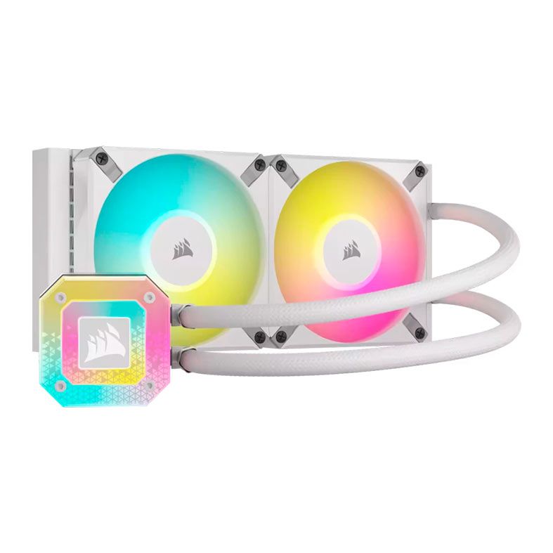 Water Cooler Corsair Icue H100i Elite Capellix XT, RGB, 240mm, Branco, CW-9060072-WW