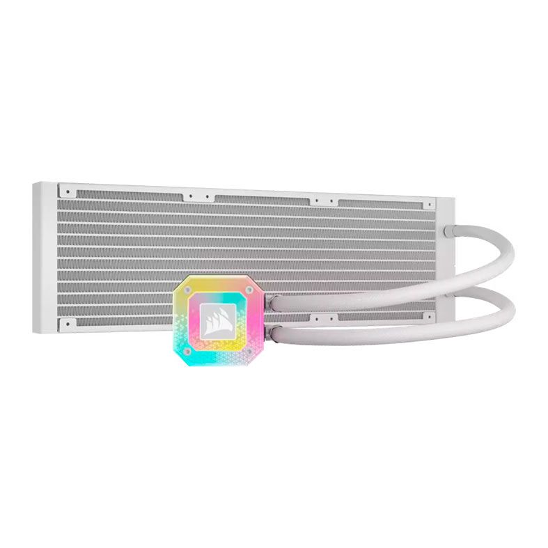 Water Cooler Corsair Icue H150i Elite Capellix XT, RGB, 360mm, Branco, CW-9060073-WW